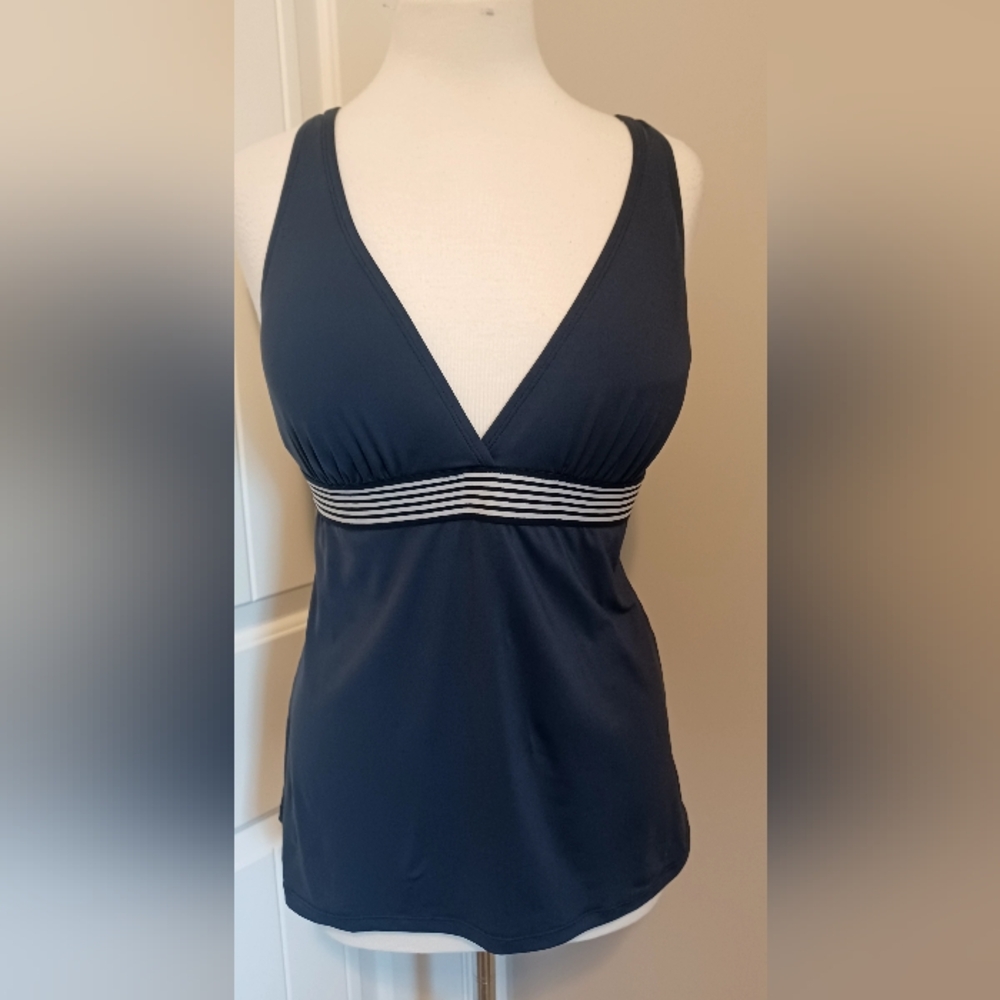 Anne Cole Signature Taniki Navy/ White Sz XL #0230